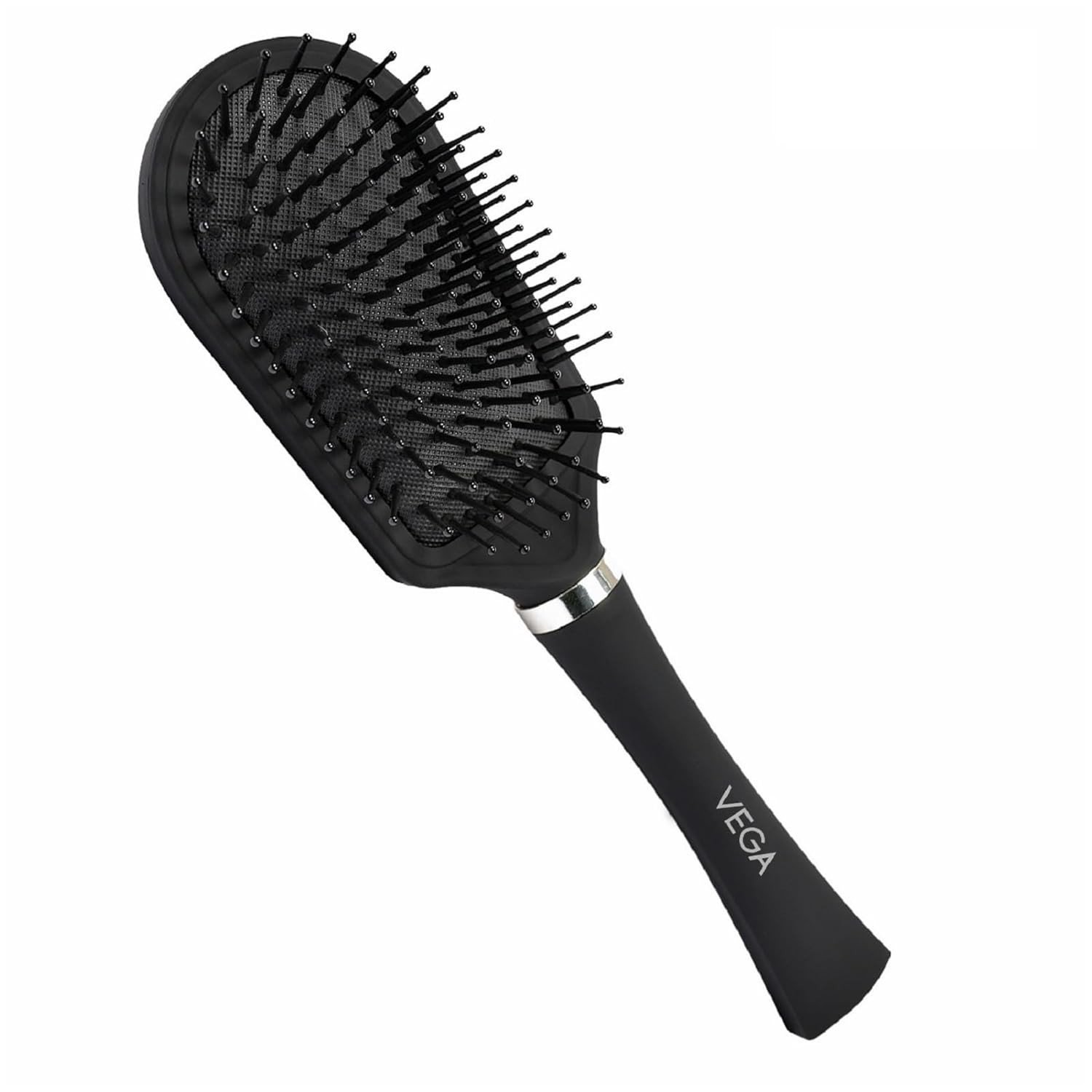 Vega Cushioned Hair Brush (India's No.1* Hair Brush Brand) For Men & Women, All Hair Types E5 CB