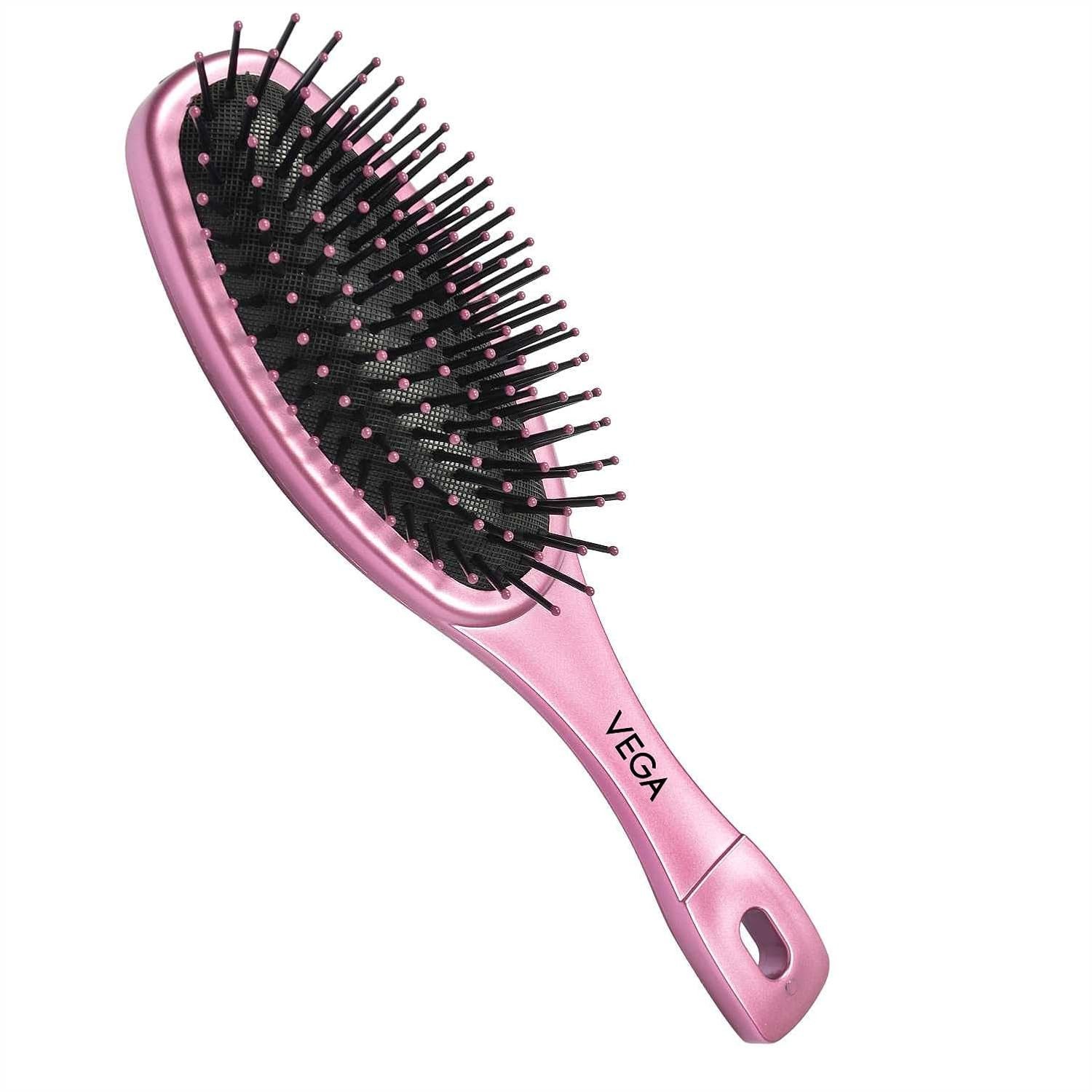 Vega Cushioned Hair Brush (India's No.1* Hair Brush Brand) For Men & Women, All Hair Types R1 CB