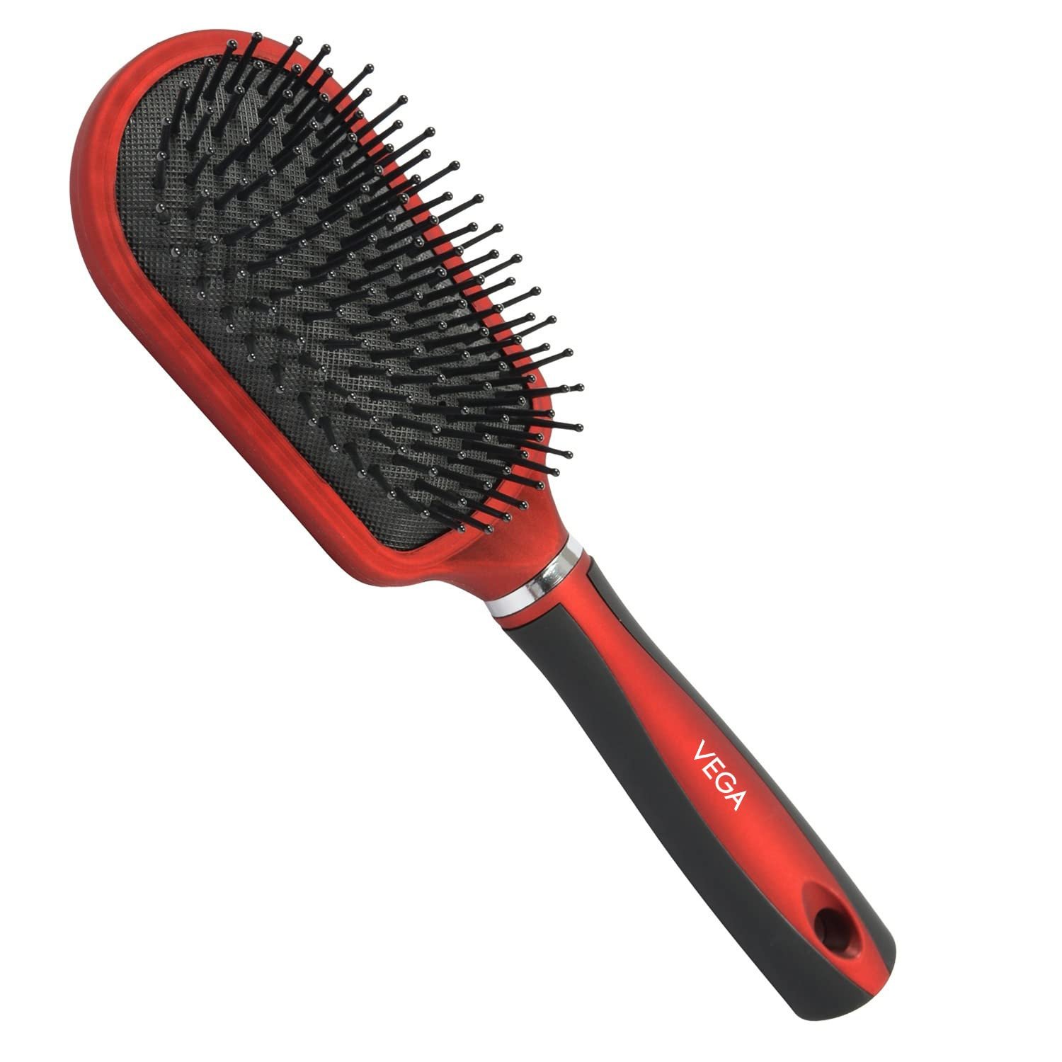 Vega Cushioned Hair Brush (India's No.1* Hair Brush Brand) For Men & Women, All Hair Types  E3 CB