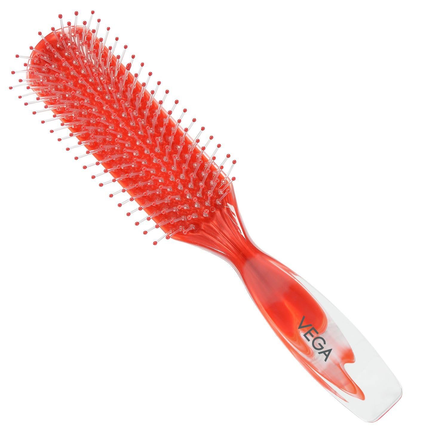 Vega Flat Hair Brush (India's No. 1* Hair Brush Brand) For Men & Women, Color May Vary R4 FB