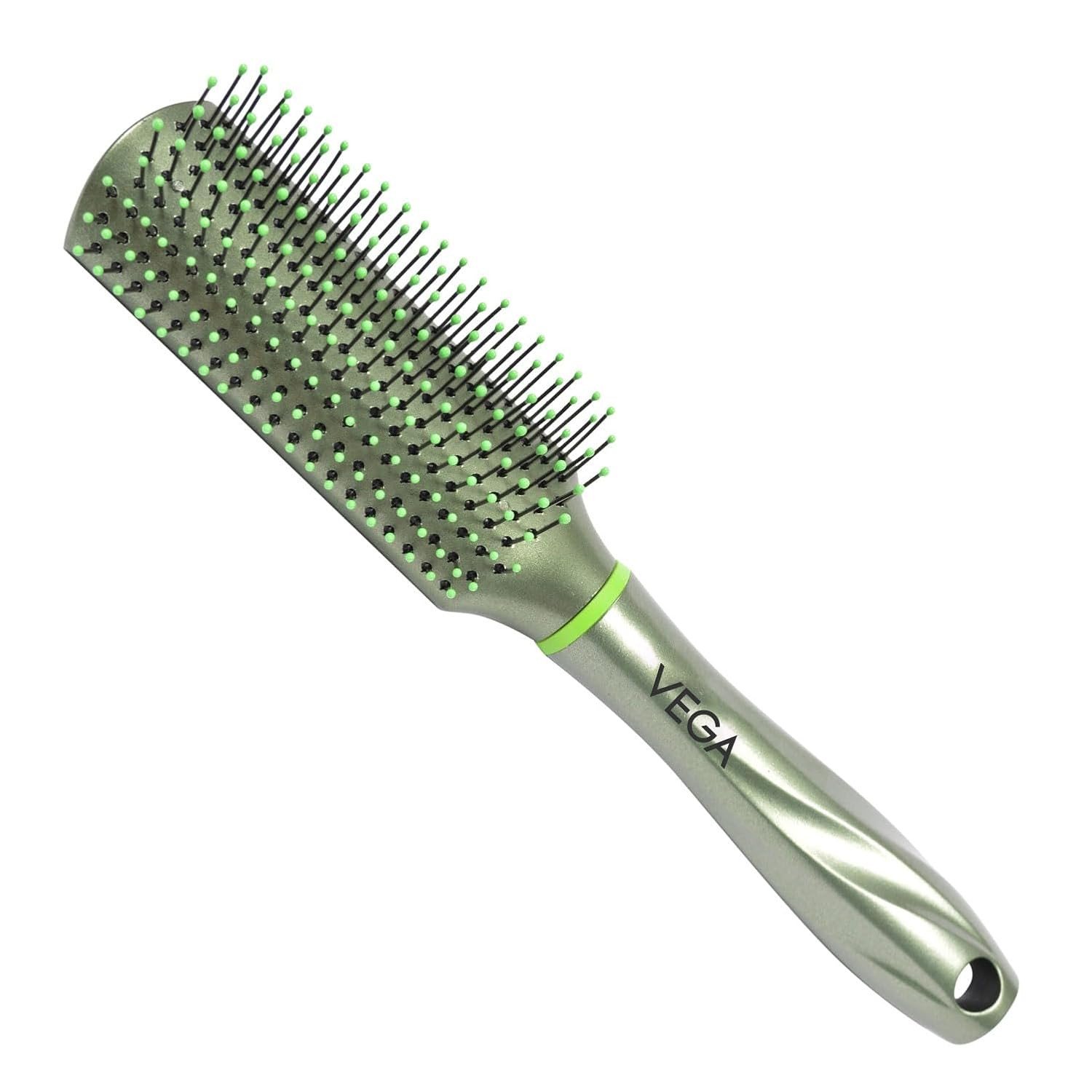 Vega Flat Hair Brush (India's No. 1* Hair Brush Brand) For Men & Women R13 FB