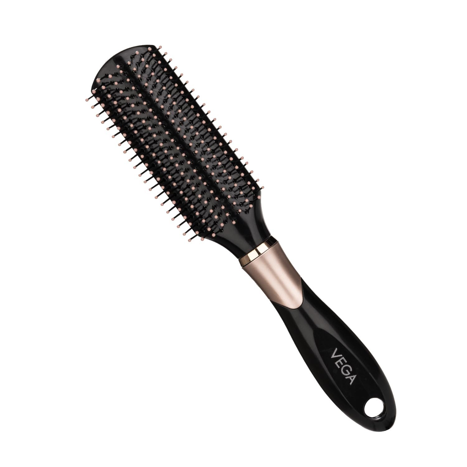 Vega Flat Hair Brush for Men and Women| Reduces Snags, Detangle and Tangles| Add Volume to Hair| All Hair Types E34 FB