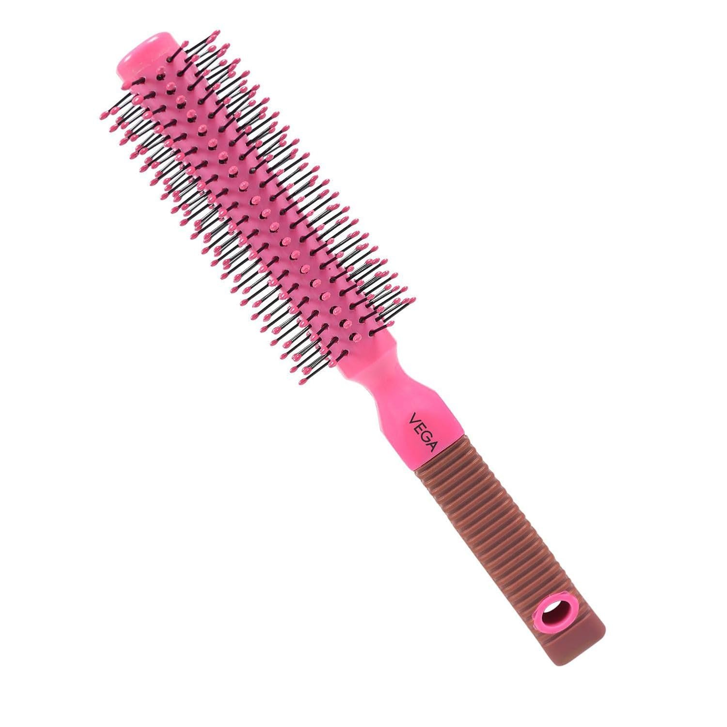 Vega Round Hair Brush (India's No.1* Hair Brush Brand) For Adding Curls, Volume & Waves In Hairs| Men and Women| All Hair Types R1 RBB