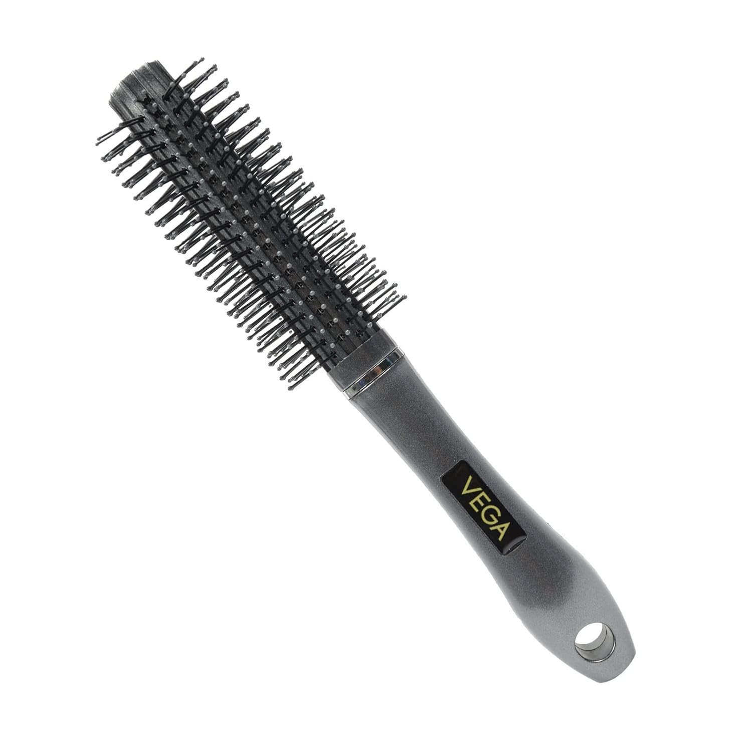 Vega Round Hair Brush (India's No.1* Hair Brush Brand) For Adding Curls, Volume & Waves In Hairs| Men and Women| All Hair Types E10 RB