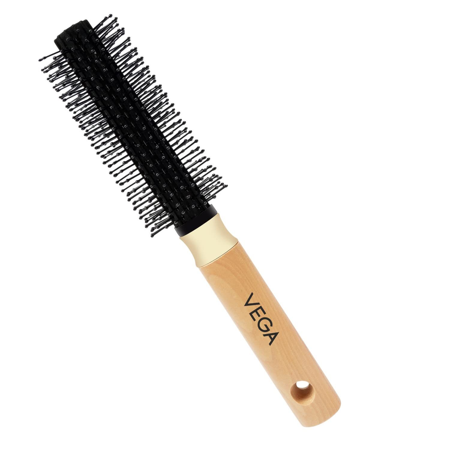 Vega Round Hair Brush (India's No.1* Hair Brush Brand) For Adding Curls, Volume & Waves In Hairs| Men and Women| All Hair Types E1 RB