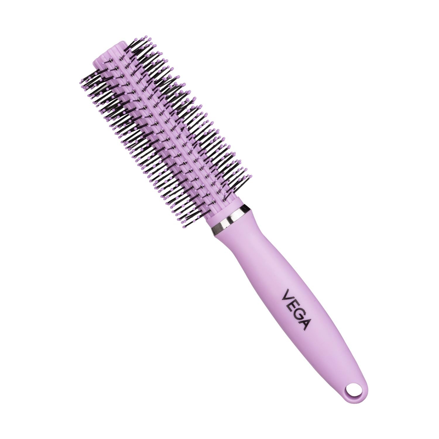 Vega Round Hair Brush for Men and Women | Reduces Snags, Detangle and Tangles| Add Volume to Hair| All Hair Types E32 RB