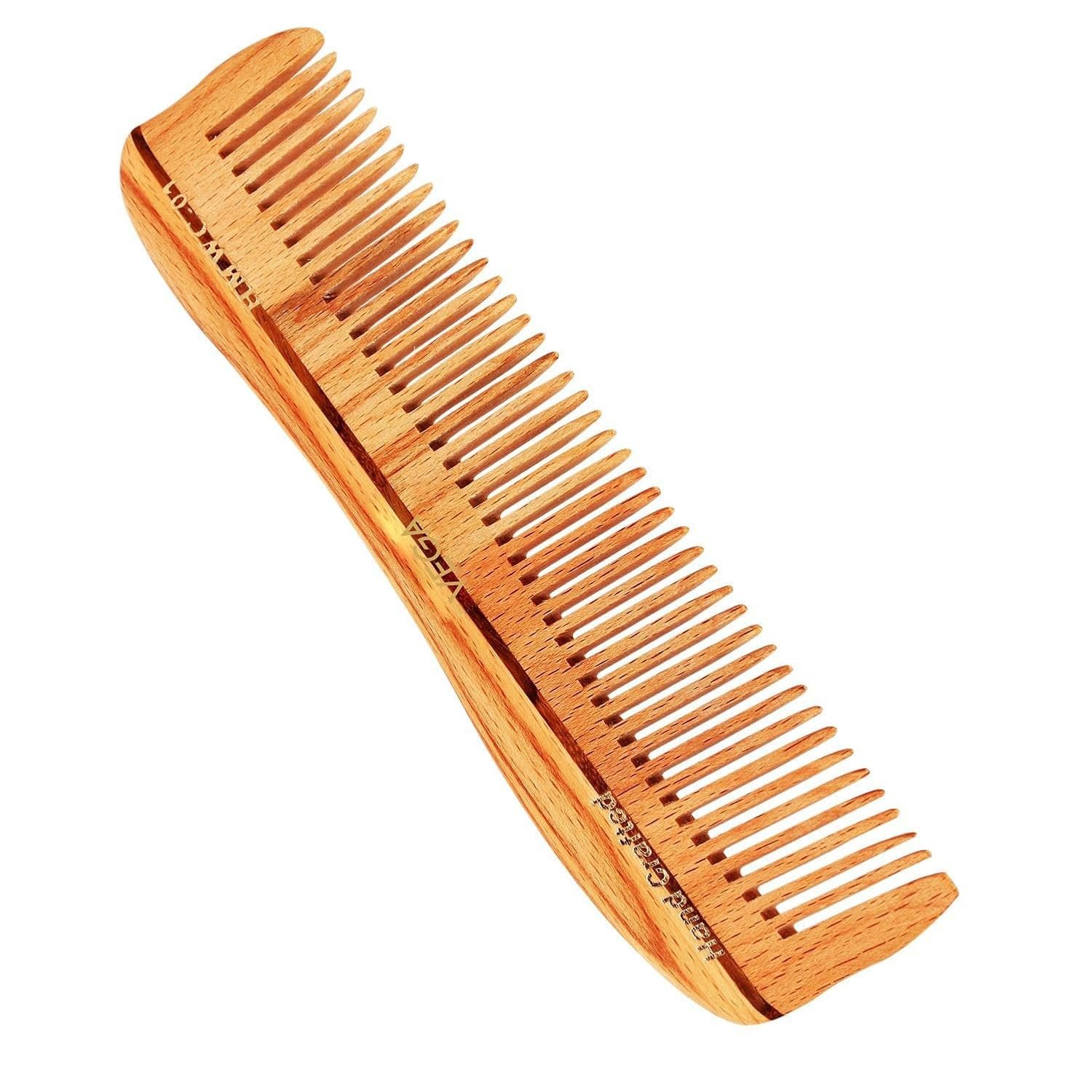 Vega Natural Wooden Styling Hair Comb,Handmade, (India's No.1* Hair Comb Brand) For Men and Women HMWC 01