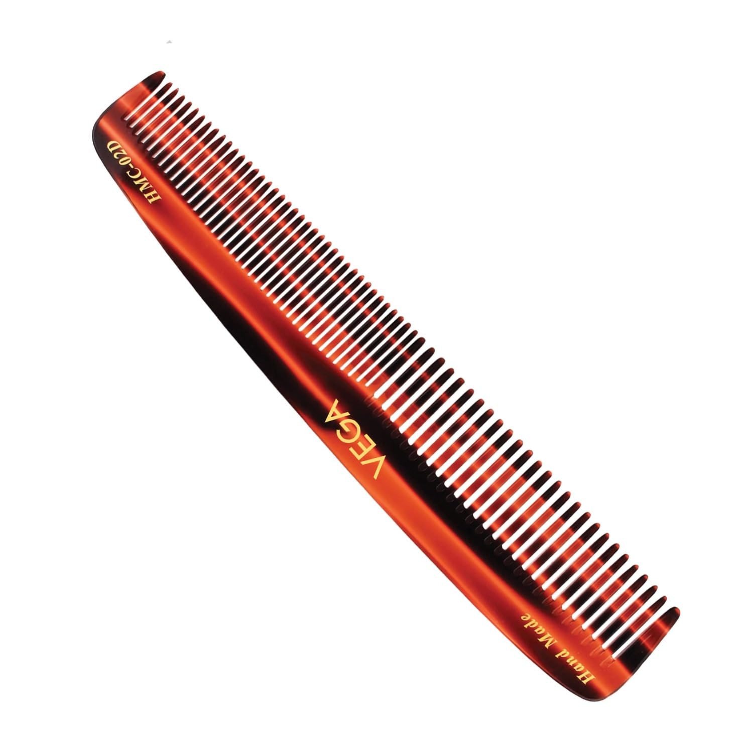 Vega Graduated Tortoise Shell Pattern Dressing Hair Comb,Handmade (India's No.1* Hair Comb Brand)For Men and Women HMC 02D