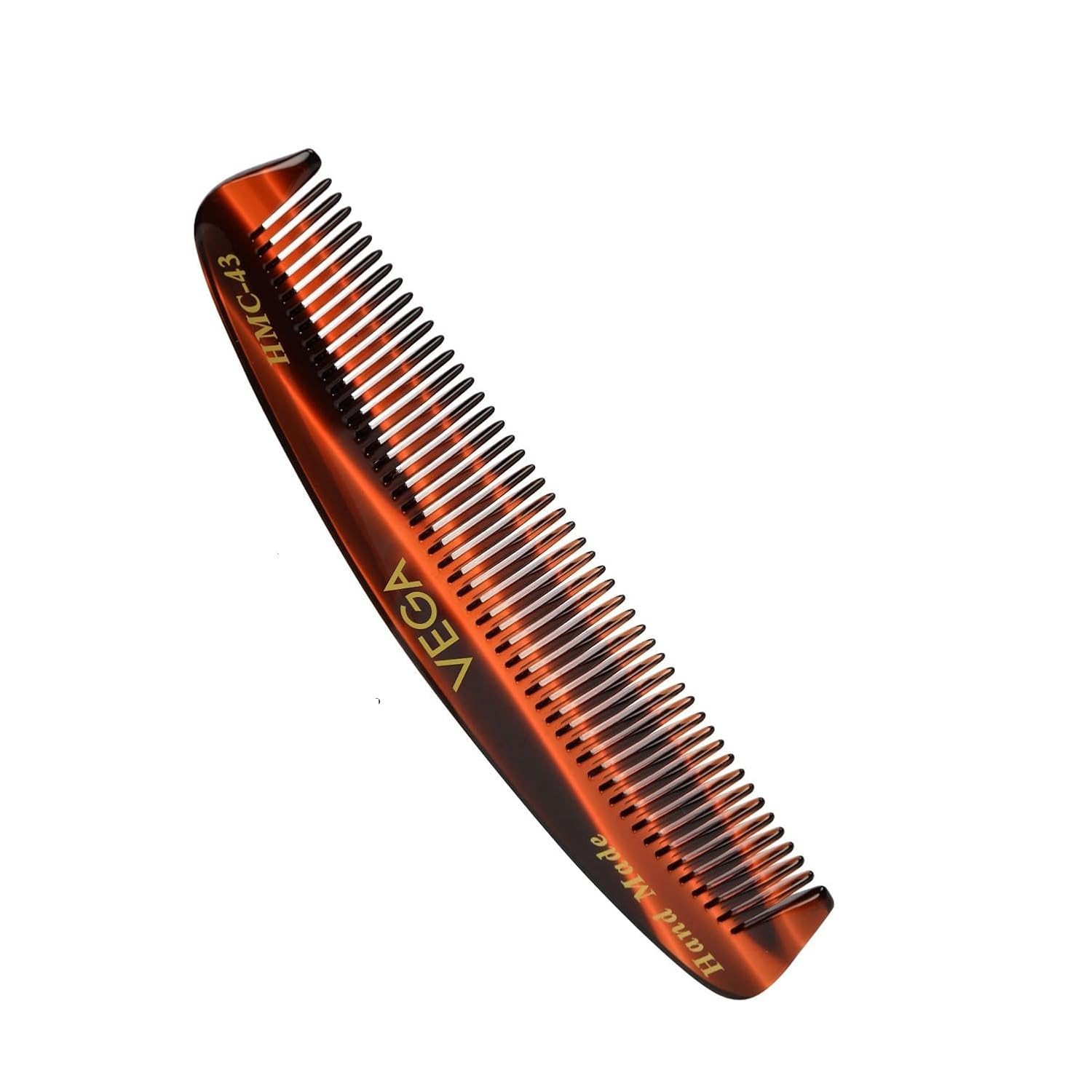 Vega Pocket Hair Comb,Handmade, (India's No.1* Hair Comb Brand) For Men and Women HMC 43