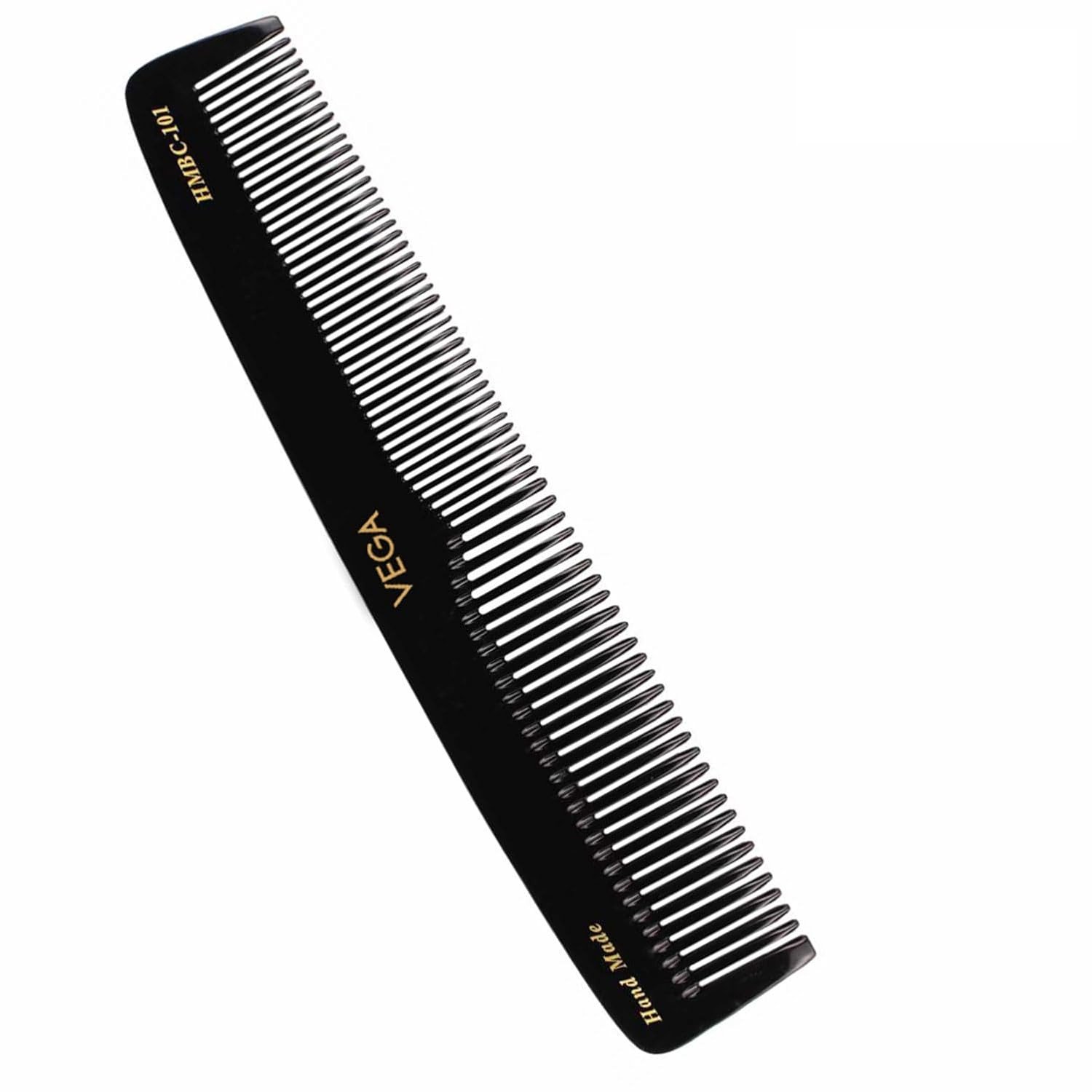 Vega Graduated Black Dressing Handmade Hair Comb, (India's No.1* Hair Comb Brand)For Men and Women HMBC 101