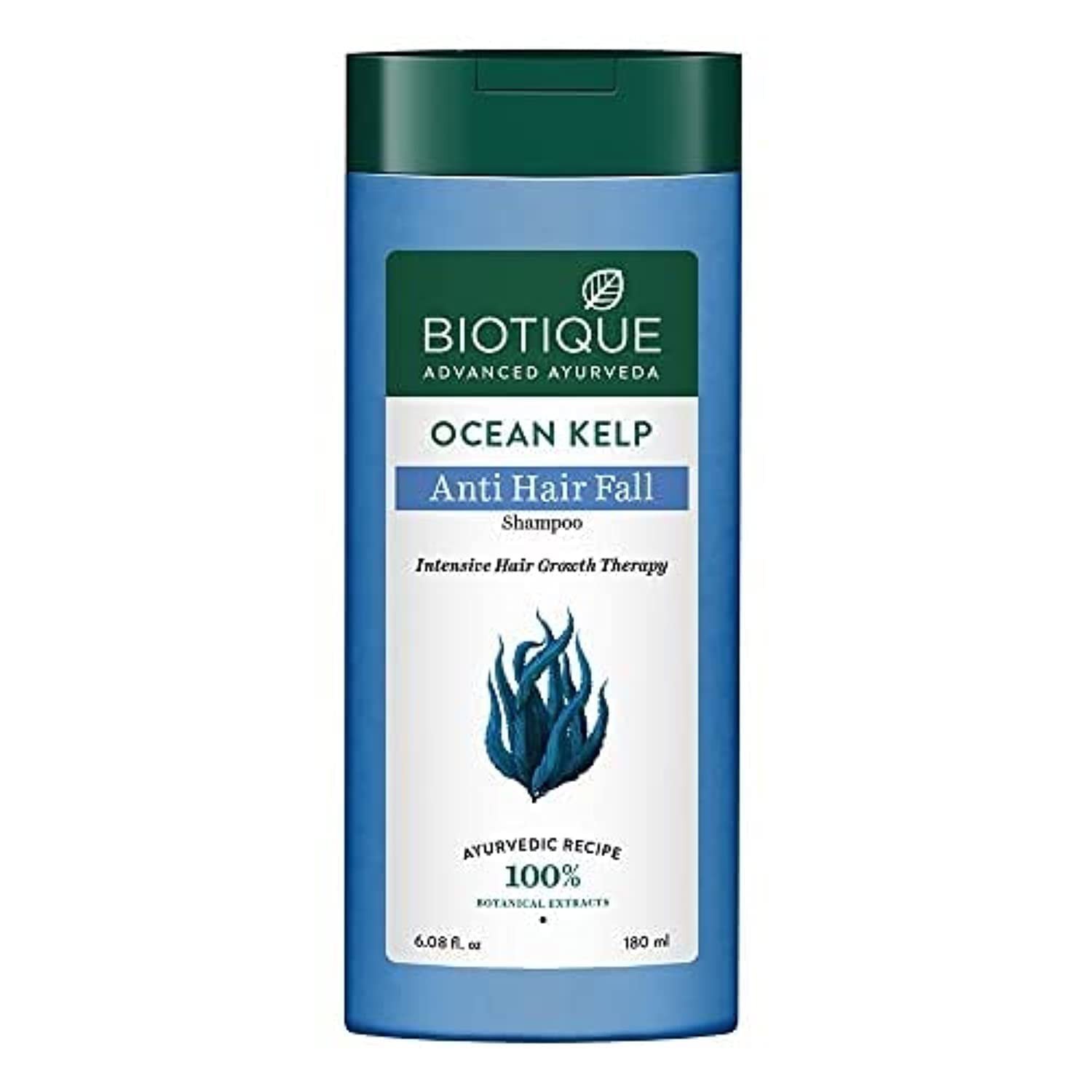 Biotique Ocean Kelp Anti Hairfall Shampoo | Intensive Hair Growth Therapy| Anti Hairfall Shampoo that Maintains Shine |100% Botanical Extracts | Suitable for All Hair Types