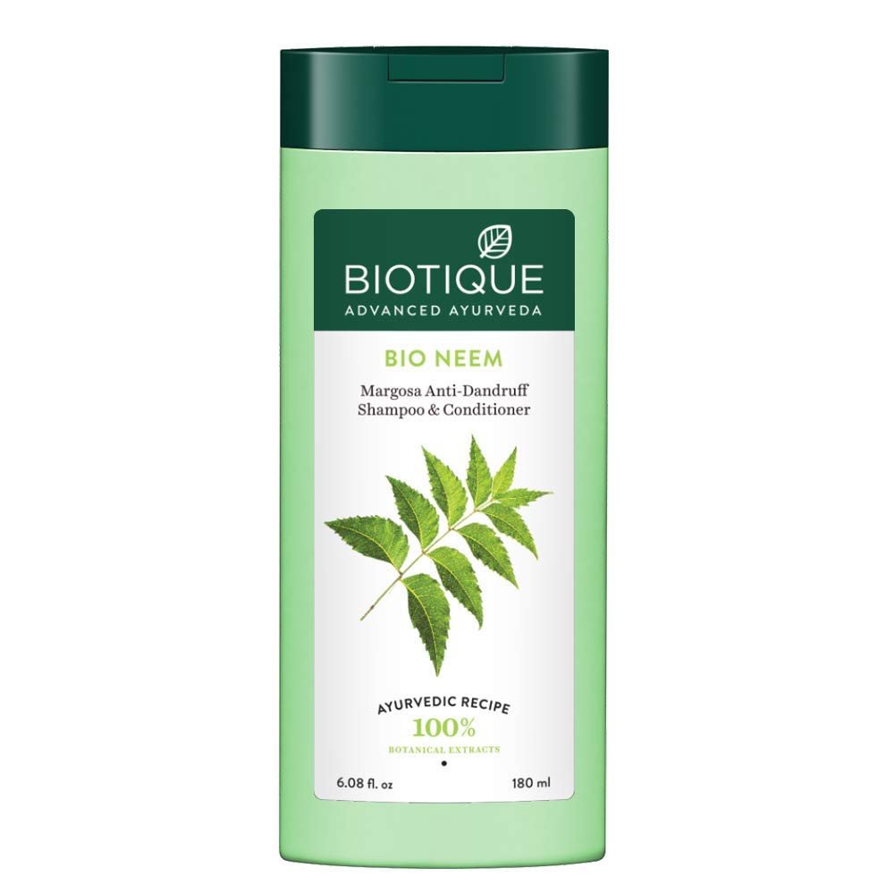 Biotique Fresh Neem Anti Dandruff Shampoo and Conditioner | Controls Dandruff | Eliminates Dryness, Flaking, and Itching | Hair Looks Fresh and Lustrous |Suitable for All Skin Types