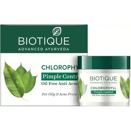 BIOTIQUE Chlorophyll Pimple Control Oil Free Anti-Acne Gel 50gm