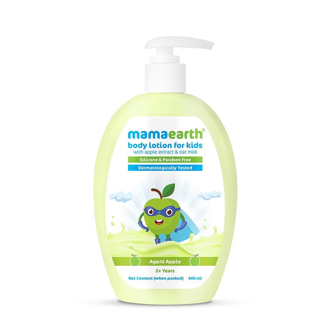 Mamaearth Agent Apple Body Lotion & Cream for Kids with Apple & Oat Milk– 400 ml