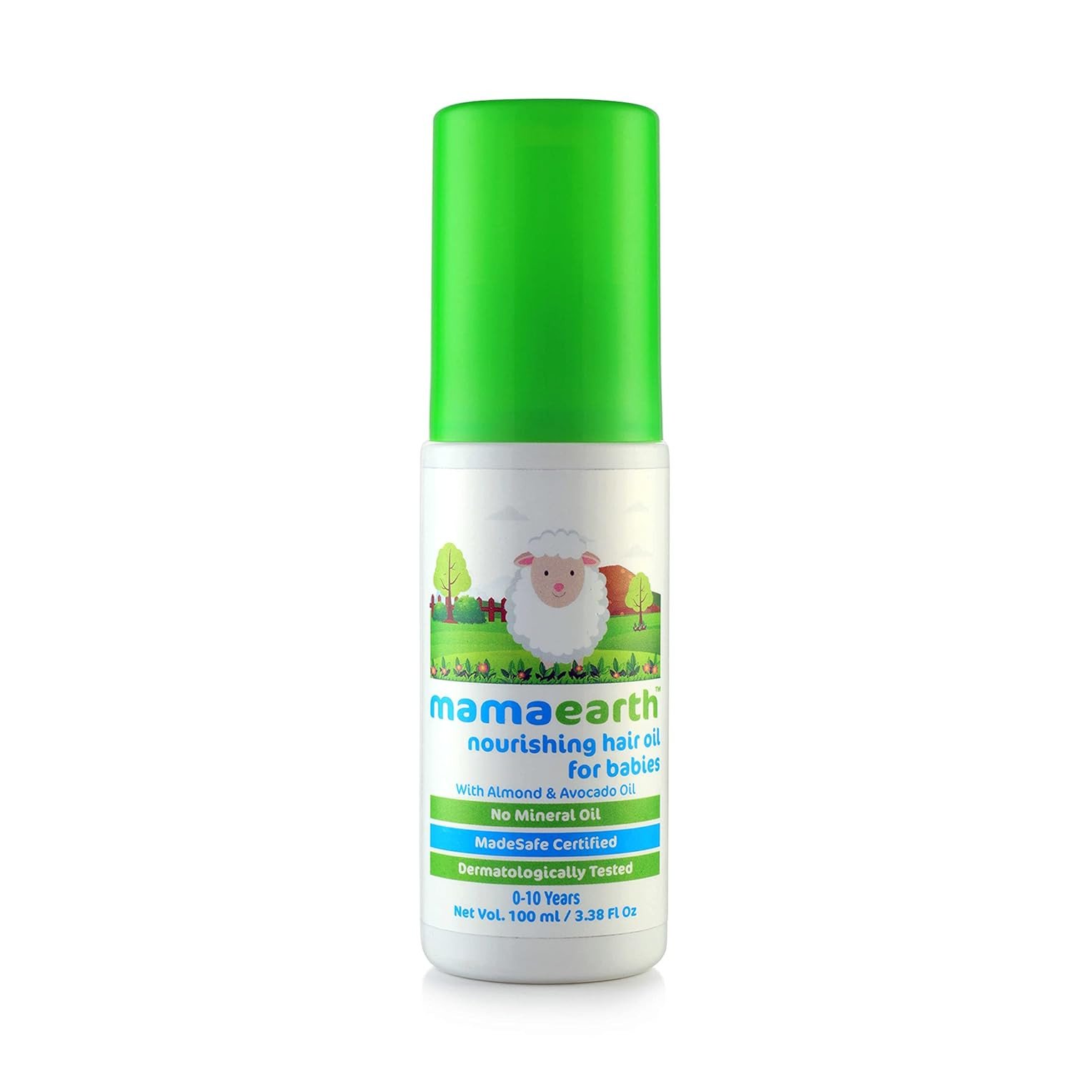 Mamaearth Nourishing Baby Hair Oil with Almond & Avocado, Clear, Coconut