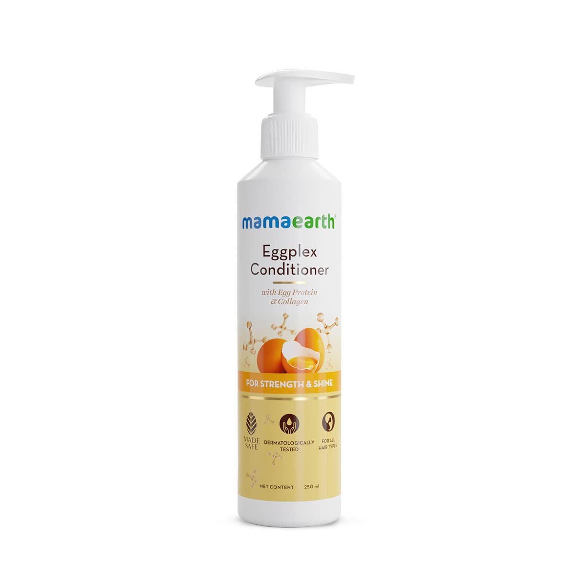 Mamaearth Eggplex Conditioner With Egg Protein & Collagen For Strong & Shiny For All Types Hair- 250 Ml