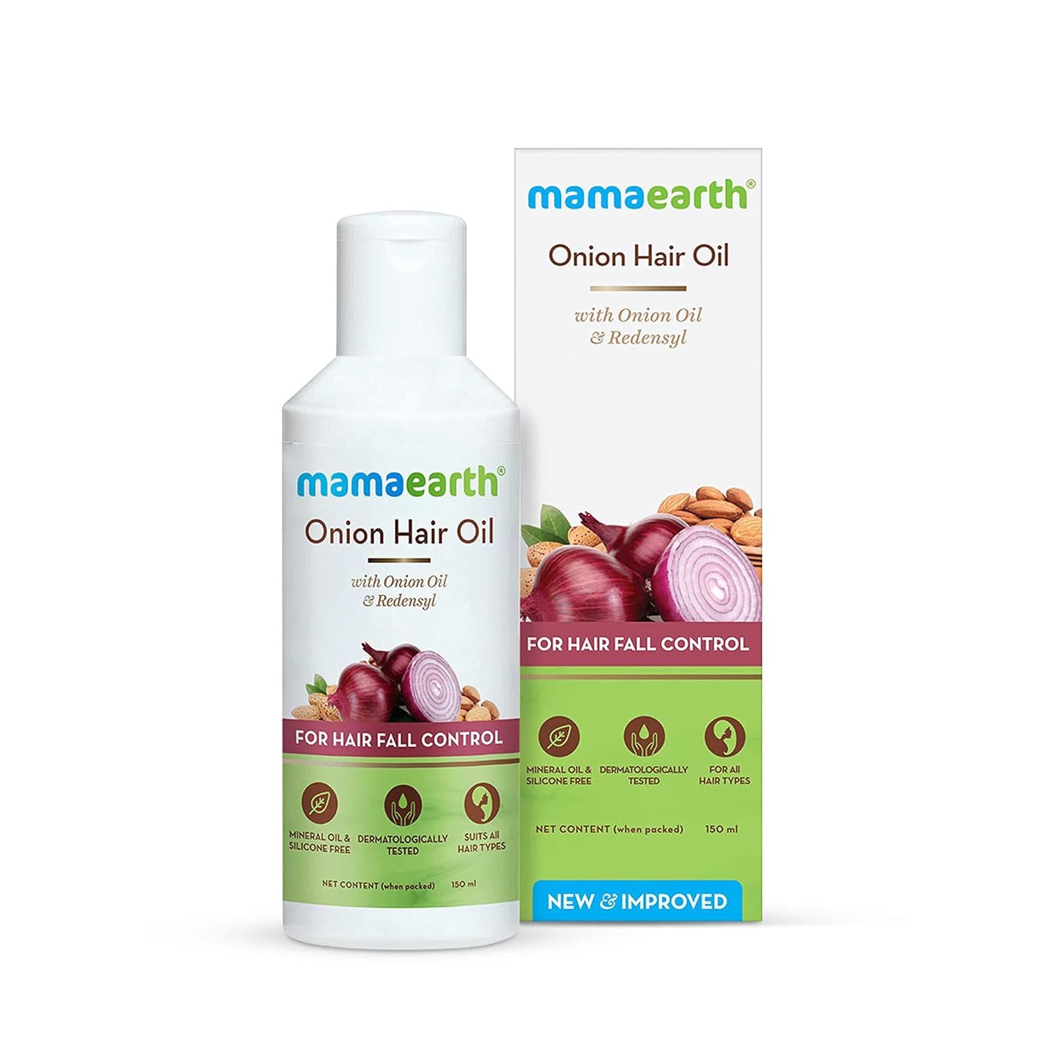 Mamaearth Onion Hair Oil for Hair Growth & Hair Fall Control with Redensyl