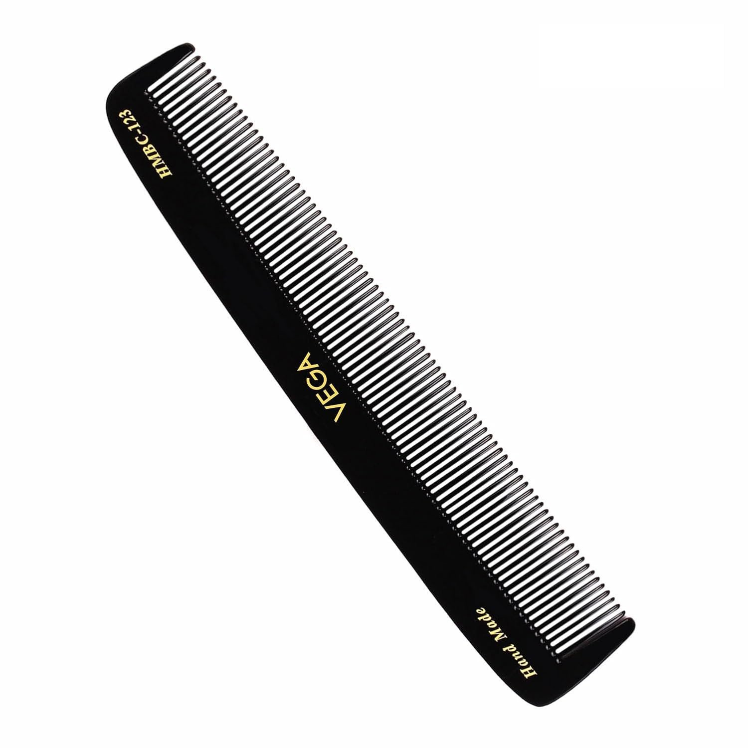 Vega Dressing Hair Comb, Handmade, (India's No.1* Hair Comb Brand) For Men and Women, Black HMBC 123