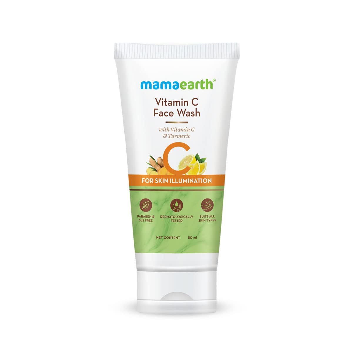 Mamaearth Vitamin C Face Wash with Vitamin C and Turmeric for Skin Illumination