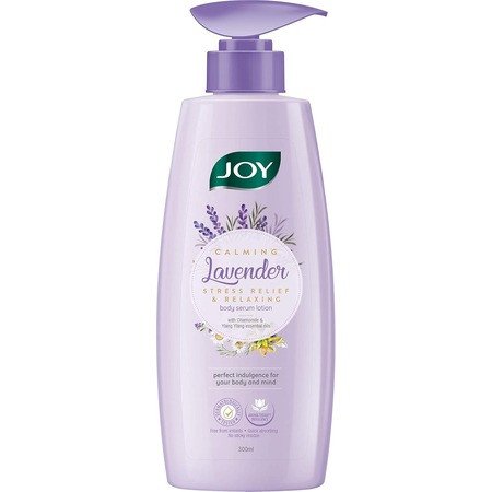 Joy Lavender Body Serum Lotion | Stress Relief & Relaxing | With Lavender and Jojoba Oil | Skin Glowing, Moisturising and Quick Absorbing Body Serum Lotion | For Men & Women | 300 ml