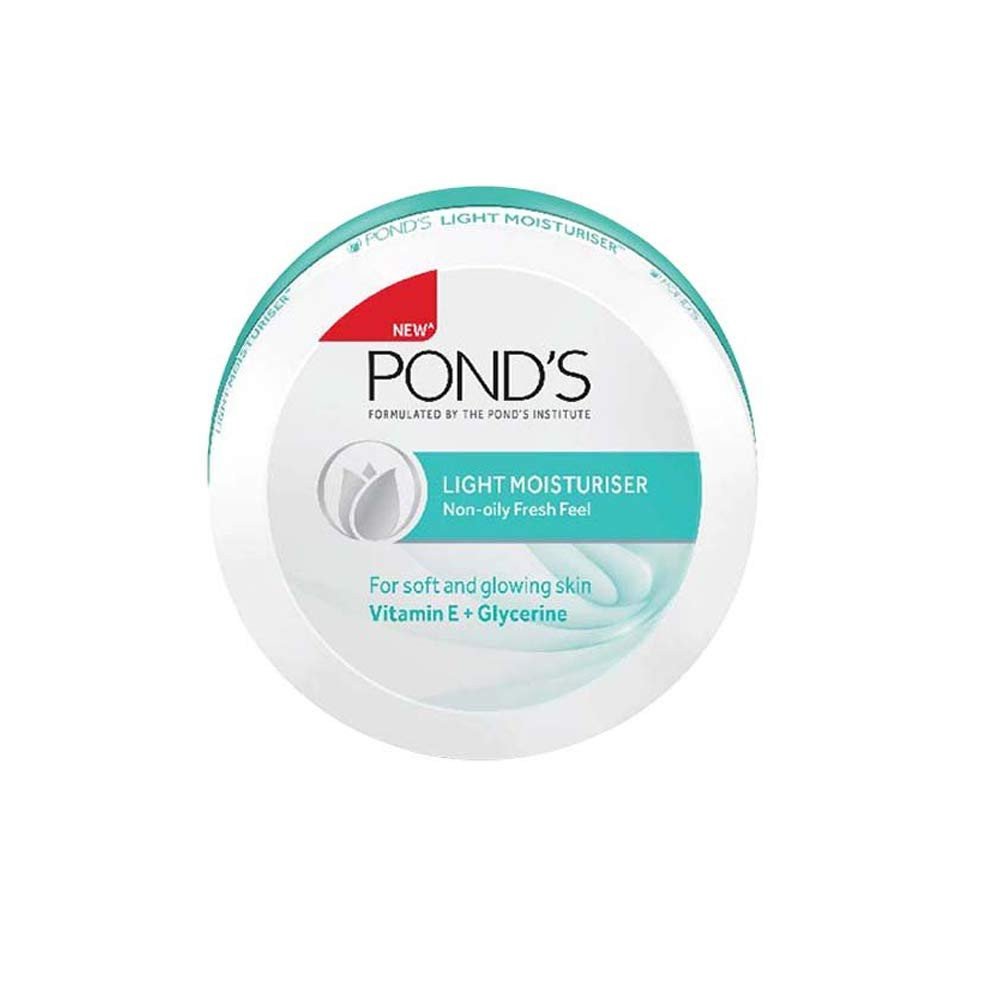 Pond'S Light Moisturiser, Non- Oily With Vitamin E And Glycerine, For Soft And Glowing Skin