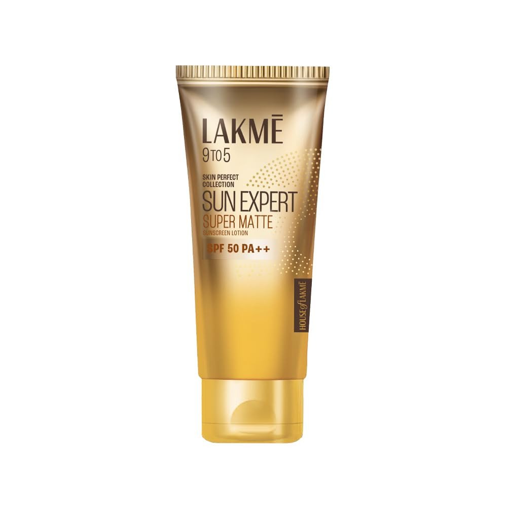 Lakme Sun Expert SPF 50 PA++ Super Matte Lotion Sunscreen, Lightweight, Non Sticky