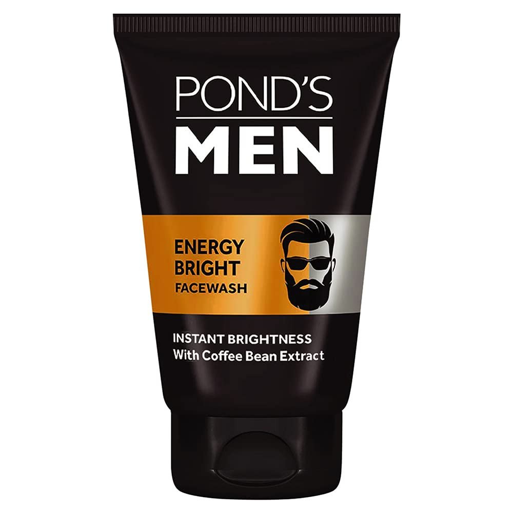 Pond's Men Energy Bright Anti-Dullness Facewash With Coffee Bean