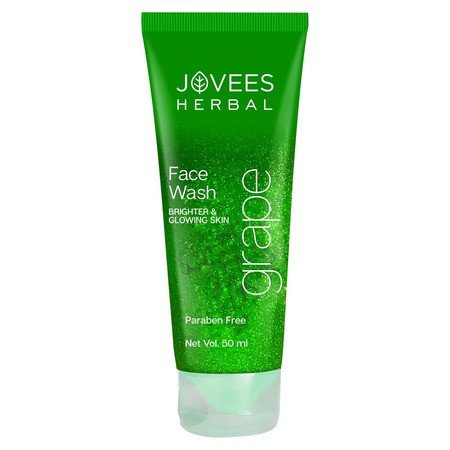 Jovees Herbal Grape Face Wash With Grape Seed & Orange Peel Extracts | For Brighter & Glowing Skin | Reduces Uneven Skin Tone & Fine Lines | For All Skin Types