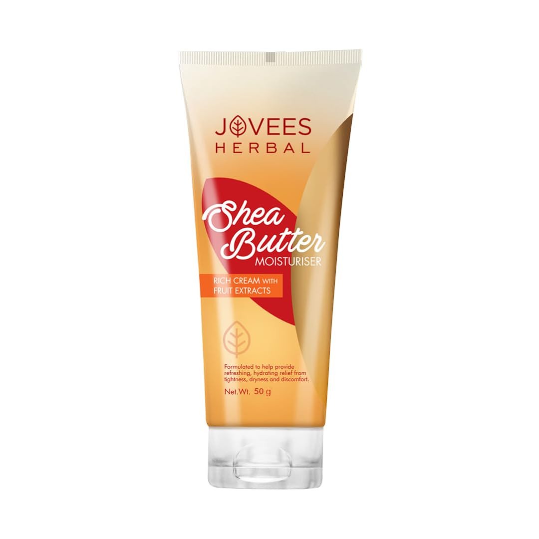 Jovees Herbal Shea Butter Moisturiser | With Shea Butter & Fruit Extracts | Reduces Skin Inflammation & Restores Hydration | For Normal & Dry Skin