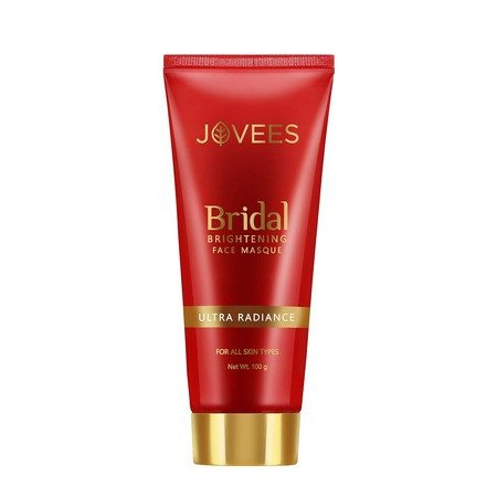 Jovees Herbal Bridal Brightening Face Masque Pack | Ultra Radiance | With Orange Peel And Turmeric Extract | For All Skin Types | 100GM