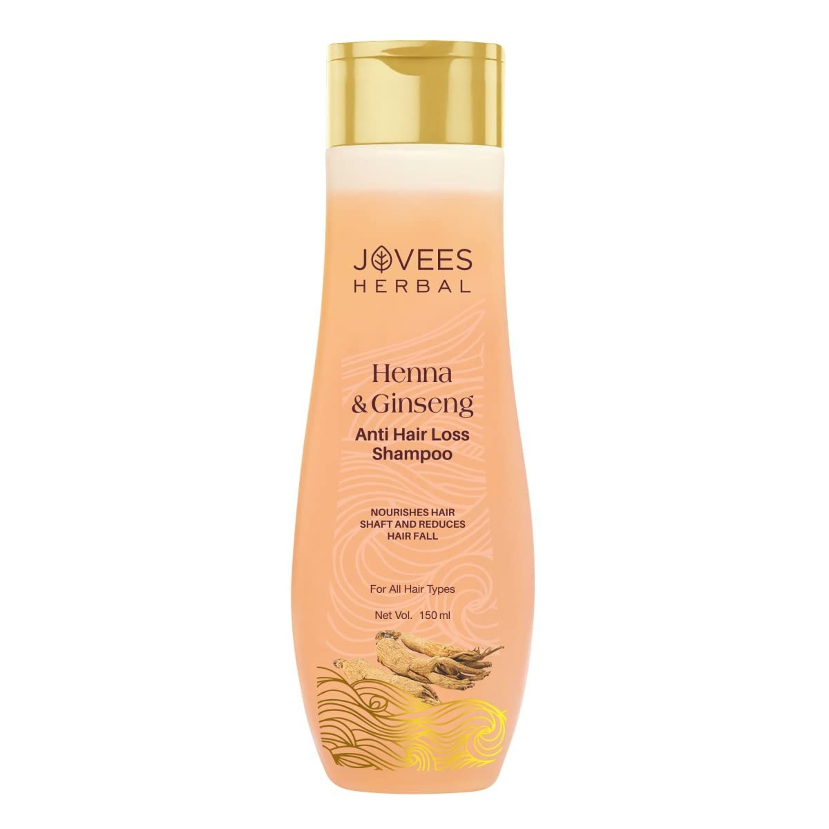 Jovees Herbal Henna & Ginseng Anti Hair Loss Shampoo | For Hair Growth & Hair Fall Control With Henna, Ginseng & Amla Extract | For All Hair Type