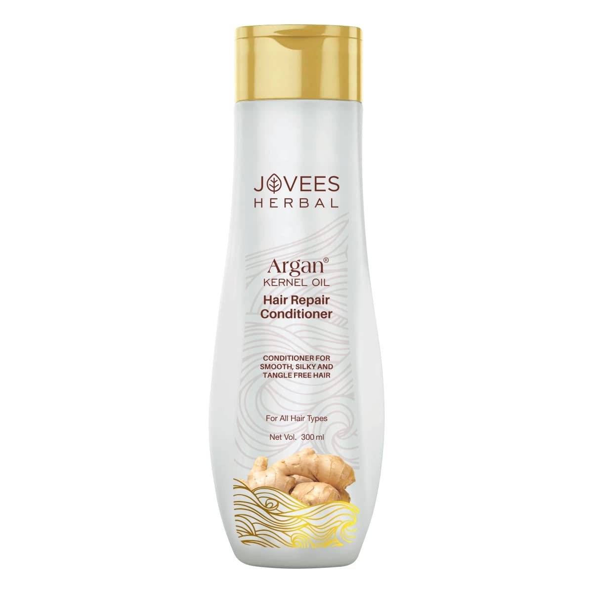 JOVEES Herbal Argan Kernel Oil Hair Repair Natural Conditioner For Smoothens, Silky And Tangle Free Hair For All Hair Types 300Ml