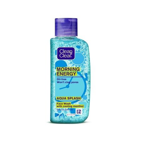 Clean & Clear Morning Energy Aqua Splash Face Wash, Blue