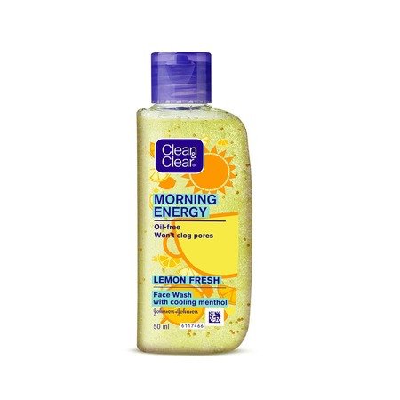 Clean & Clear Morning Energy Lemon Fresh Face Wash, Yellow