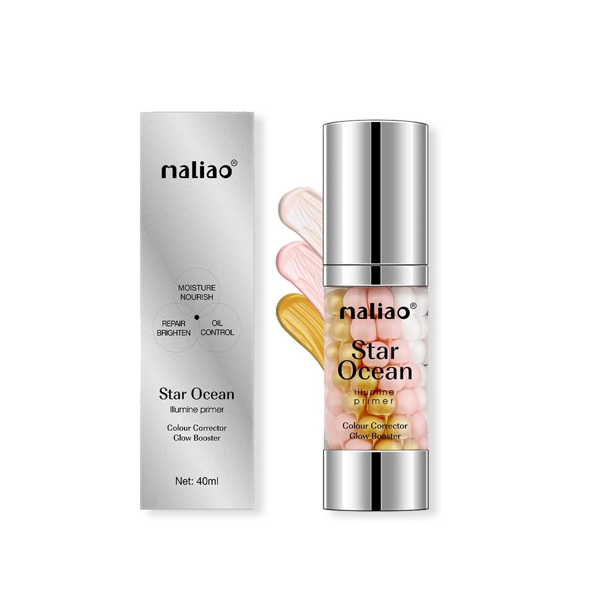 Maliao Star Ocean Illumine Primer: Colour Corrector & Glow Booster 40ML M234