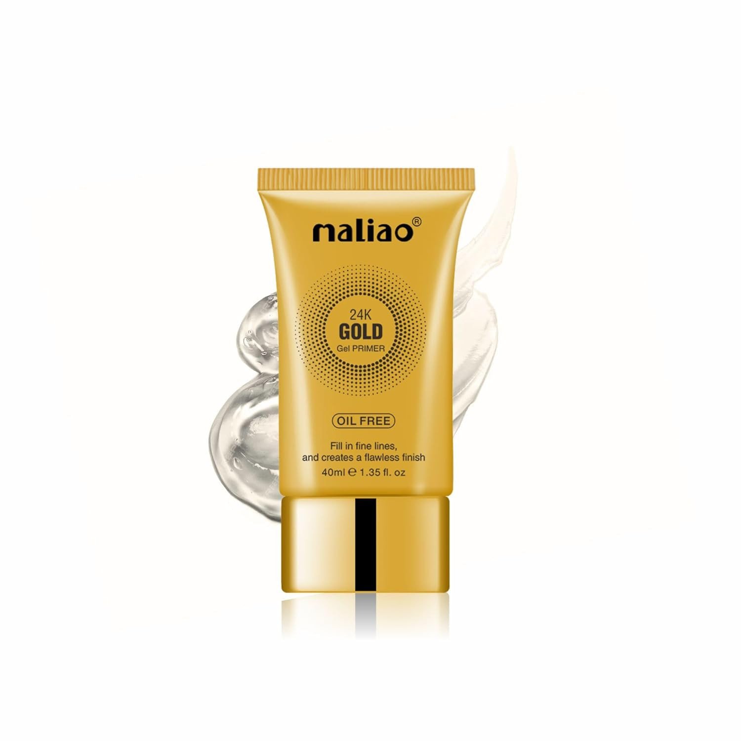 Maliao 24K Gold Gel Primer 40ml - Luxe Makeup Base for Radiant Skin M63