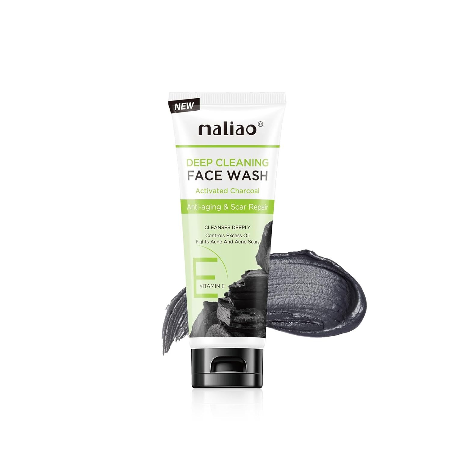 Maliao Charcoal Face Wash with Activated Charcoal - Ultimate Oil Control 100ML M338