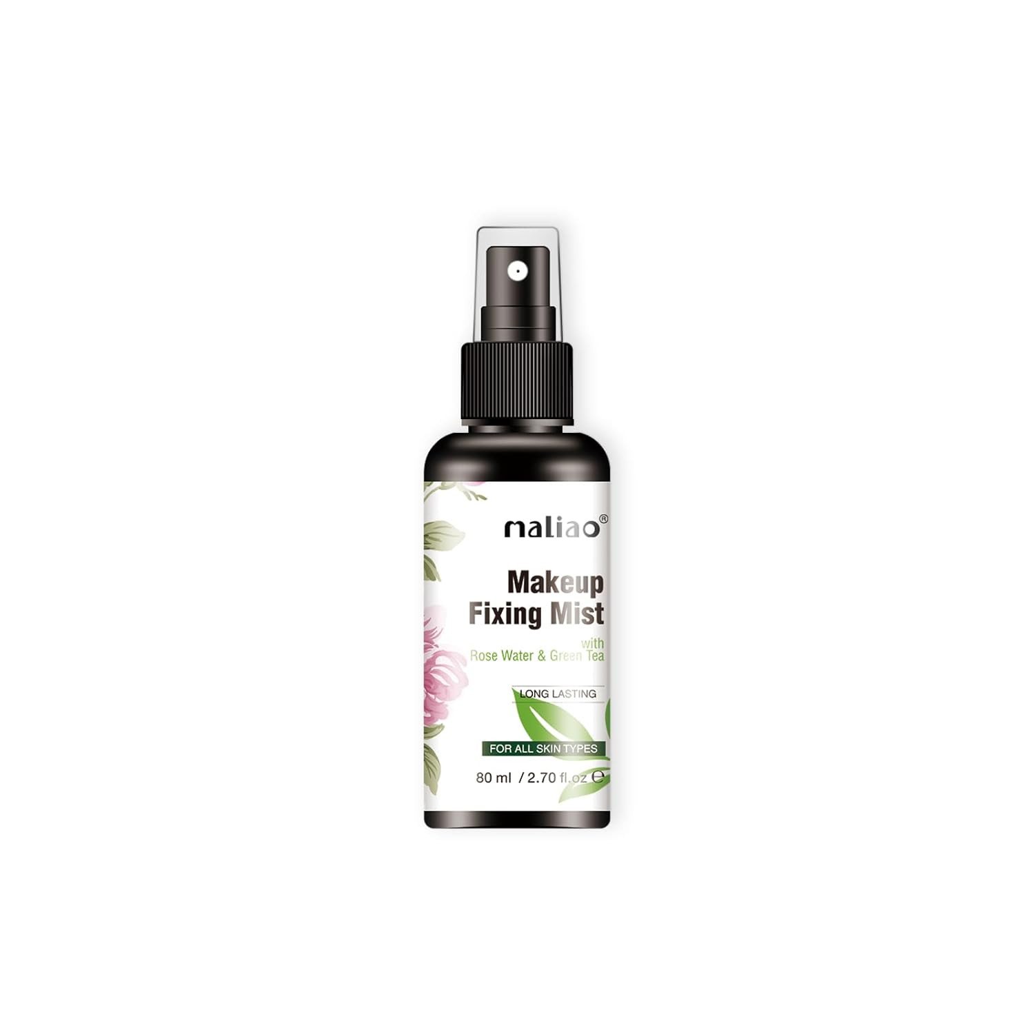 Maliao Long Lasting Makeup Fixing Mist with Rose Water & Green Tea 80ml M57