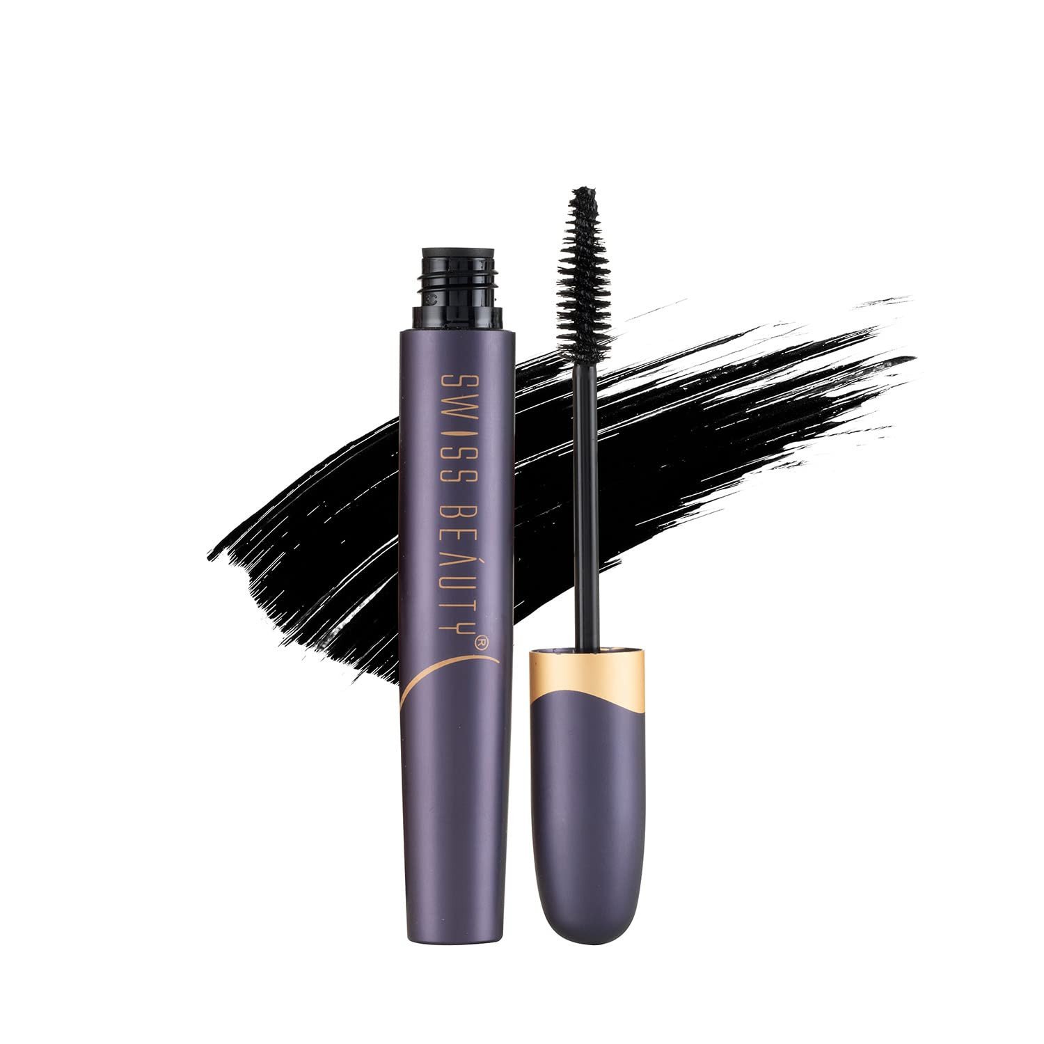 Swiss Beauty Bold Eye Super Lash Waterproof Mascara For Thicker Lashes |Smudge Proof Mascara For Eye Makeup| Black, 7.5Ml SB 8095