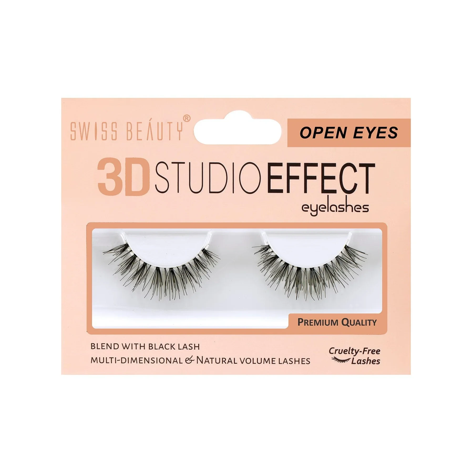 Swiss Beauty Eyelashes 3D Studio Effect SB EG01 Open Eyes