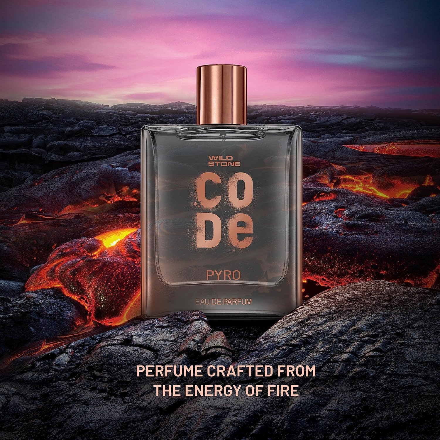 Wild Stone CODE Pyro Eau De Parfum for Men,Bold, Intense & Vibrant Fragrance| Luxury Men Perfume with Long Lasting Aroma