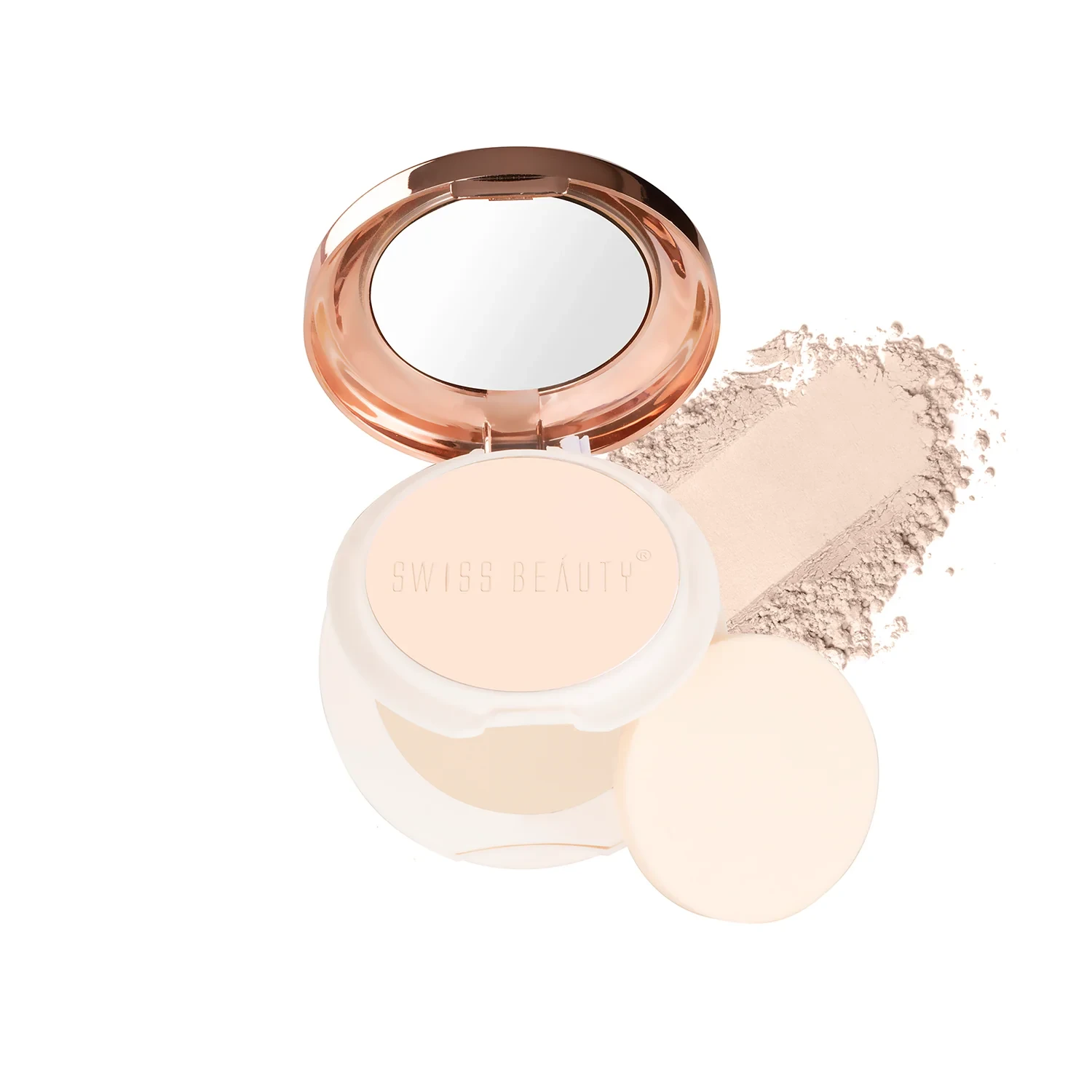 Swiss Beauty Oil Control Compact Powder | Lightweight Compact Powder for Matte Flawless Finish | Face Makeup 20G