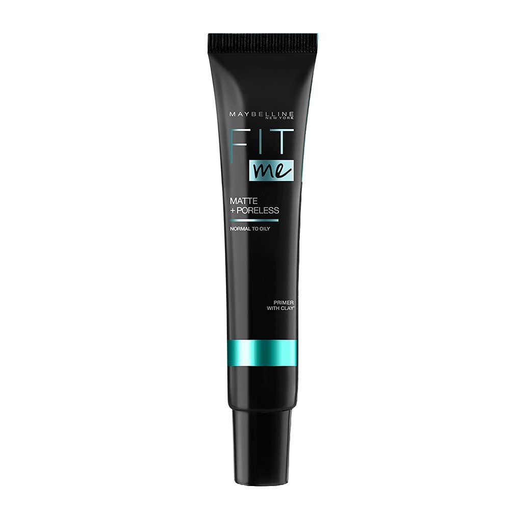 Maybelline New York Primer, Oils Absorbing, Moisturises and Smooths Skin, Long-lasting, Fit Me Matte + Poreless Finish, 30ml