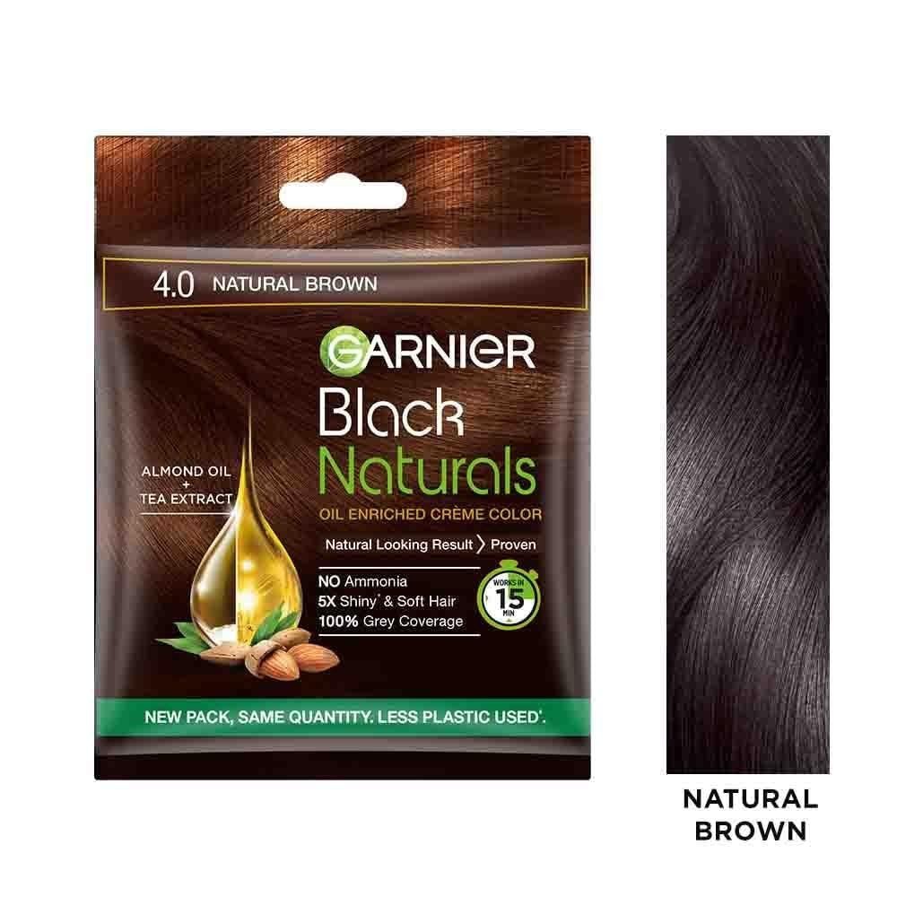 Garnier Hair Color, Natural Brown,Covers Gray, Long Lasting