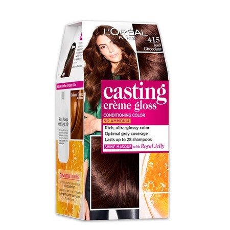 L'Oreal Paris Casting Creme Gloss Hair Color - 415 Iced Chocolate (87.5g+72ml)