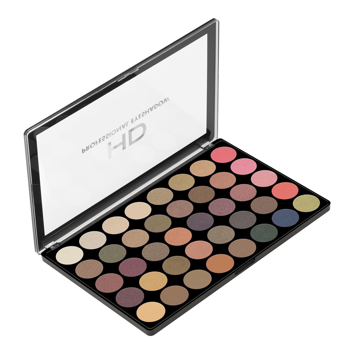 Swiss Beauty Hd Professional 40 Pigmented Colors Eyeshadow Pallete | Long Wearing And Easily Blendable Eye Makeup Palette With Flawless Finish 48g