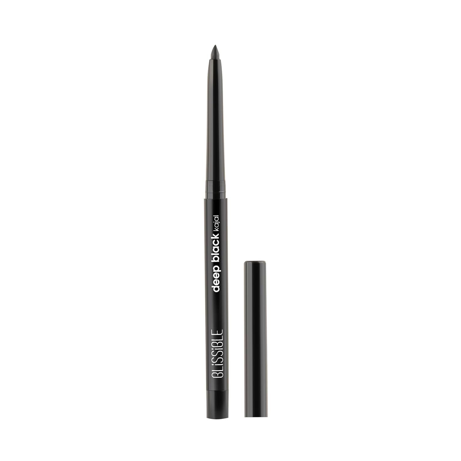 Blissible Kajra Re One Stroke Smudge-Proof Kajal - Intensely Black, Long-Lasting Twist-Up Pencil, Waterproof, Up to 12hrs Stay, 0.32 g, Black