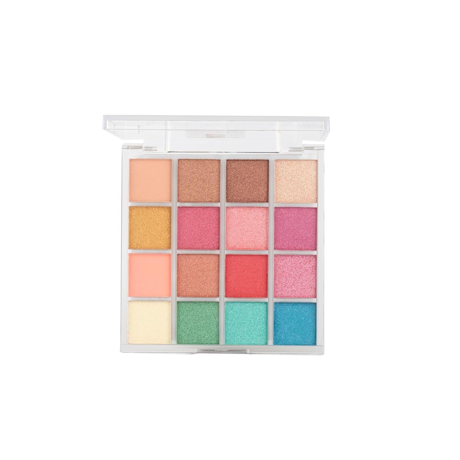 Blissible 16 Pigmented Eyeshadow Palette | Shimmers & Mattes | Highly Pigmented, Soft & Blendable | Long-Lasting Eye Makeup | Multicolor (16g)