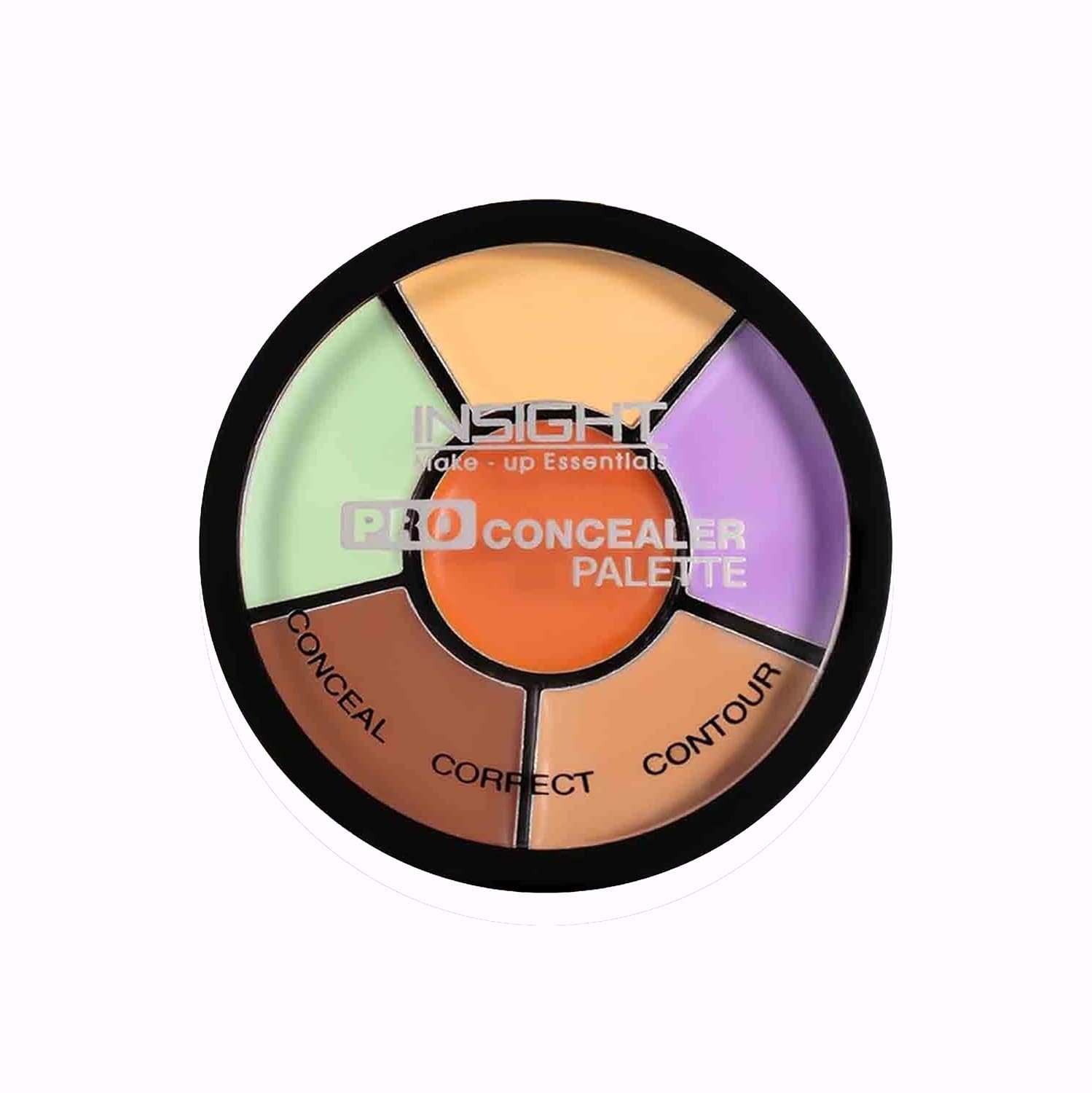 INSIGHT Cosmetics Natural Pro Concealer Palette-Corrector, Medium |Conceal |Correct |Contour |Waterproof |Crease Resistance |Long Lasting |Oil Control CR105