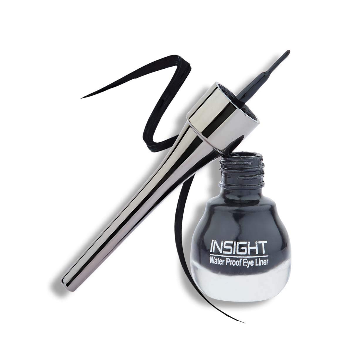 INSIGHT 24Hrs Smudge-Proof Eyeliner 5Ml| Intense Gel Matte Finish | Quick Drying | 24Hr Long Lasting |Waterproof | Smudgeproof (EL33), Black